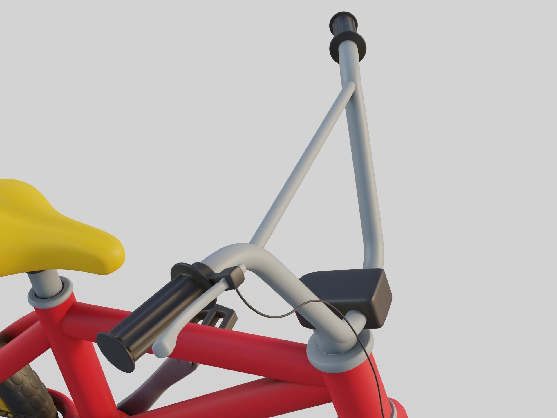 Cartoon Bike 3D model_12