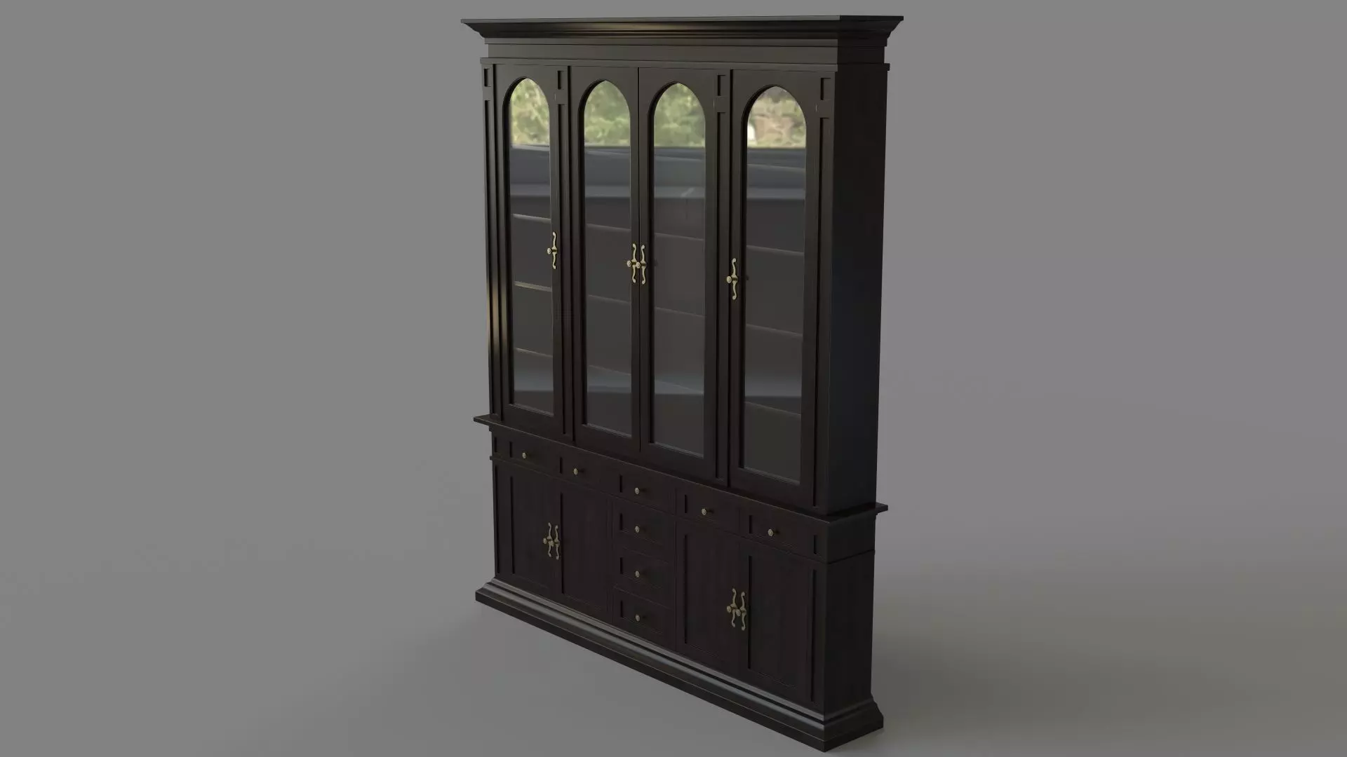 Classic Hutch 3D model_0