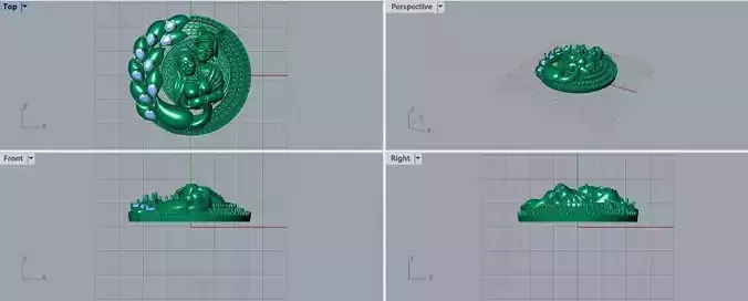 Evergreen Radha Krishna Pendent