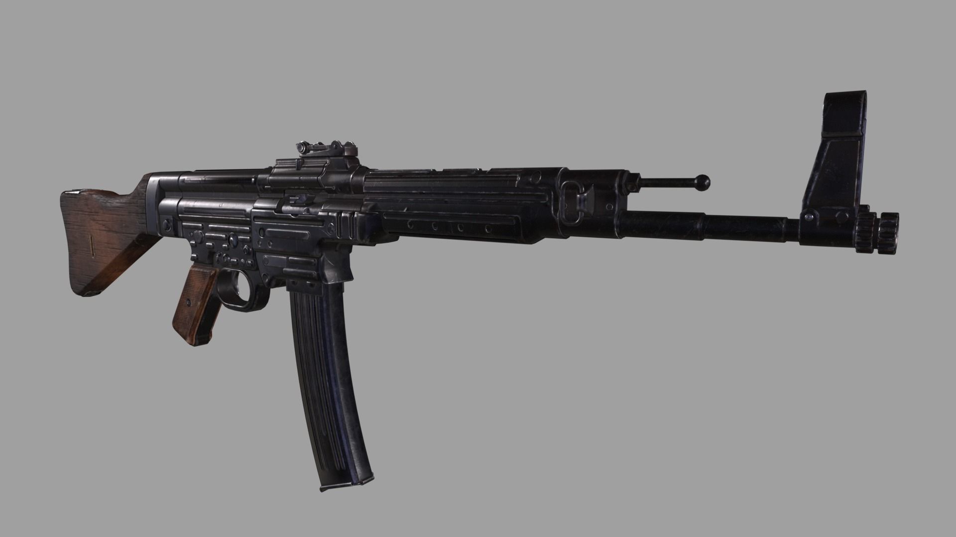 WWII StG 44 Low-poly 3D model_2