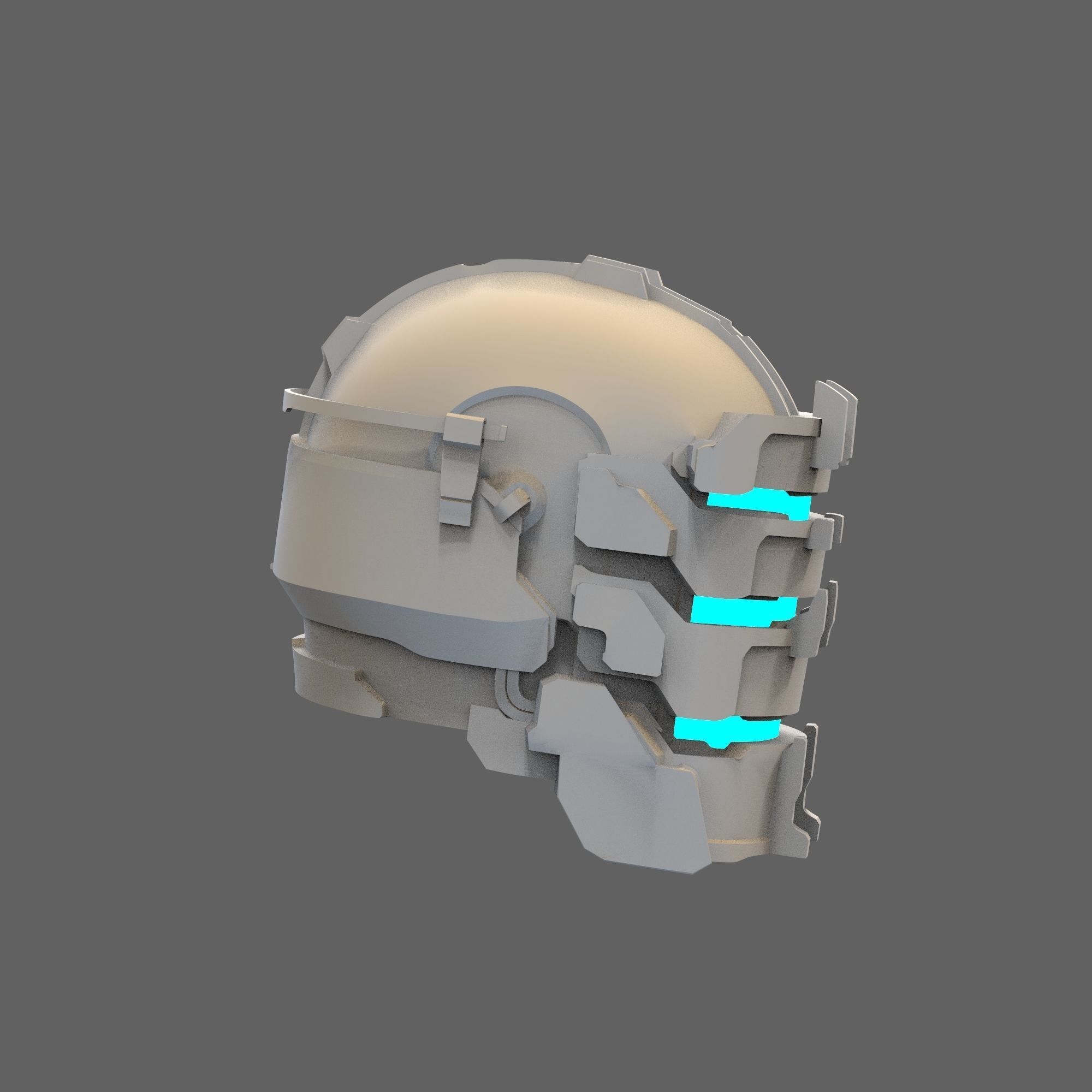 Dead Space Remake Isaac Clarke Full Wearable Helmet 3D print model_2