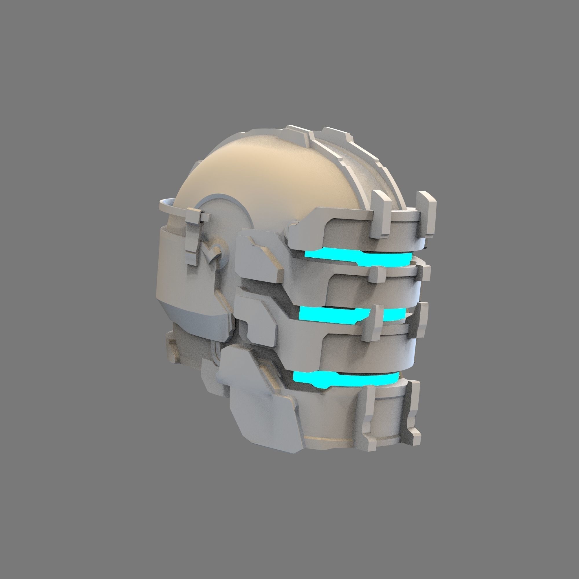 Dead Space Remake Isaac Clarke Full Wearable Helmet 3D print model_89