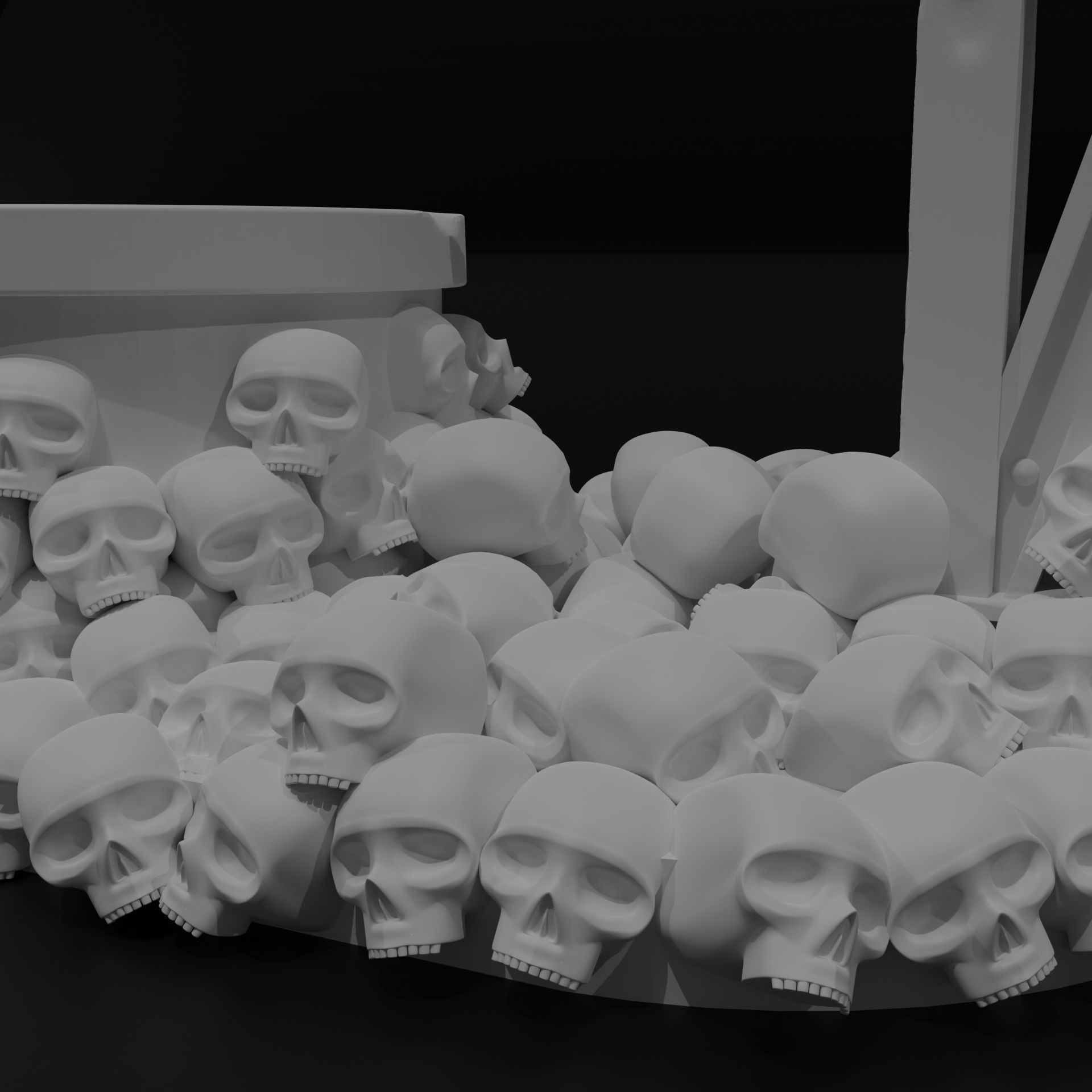 citadel paint pot holder with skulls 3d model warhammer 40k 3D print model_8
