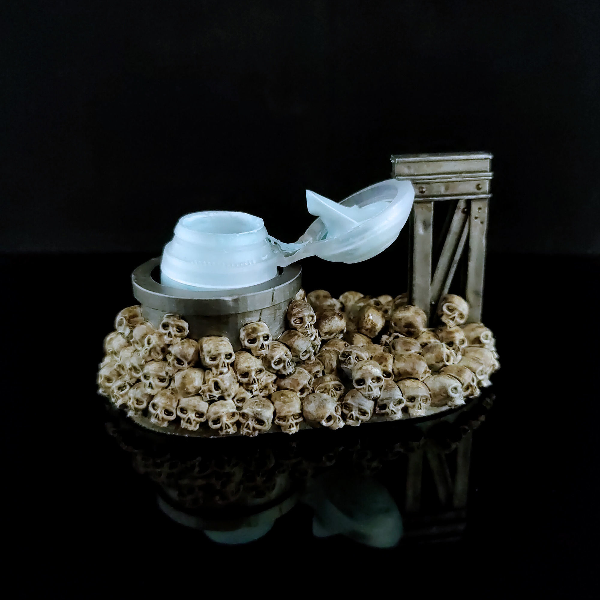 citadel paint pot holder with skulls 3d model warhammer 40k 3D model 3D