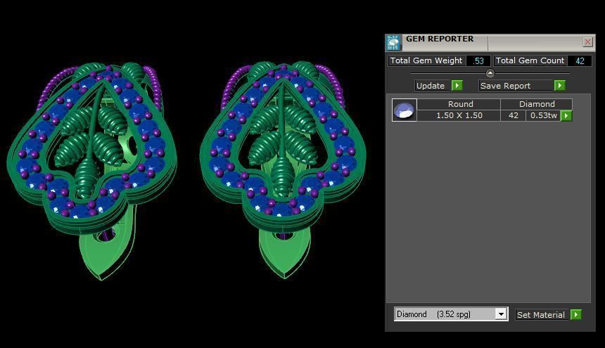 Earrings 3D print model_6