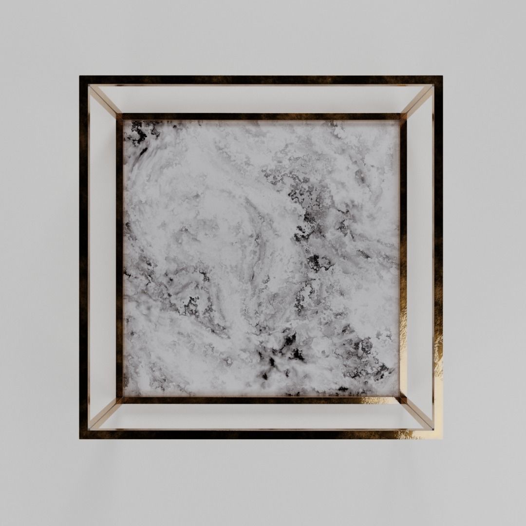 Marble Coffee Table 3D model_9