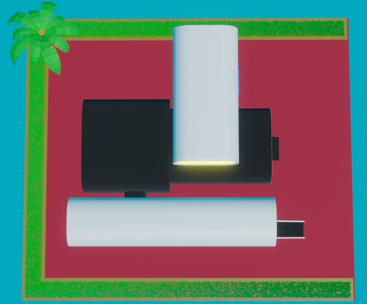 3d printed hause Low-poly 3D model_7