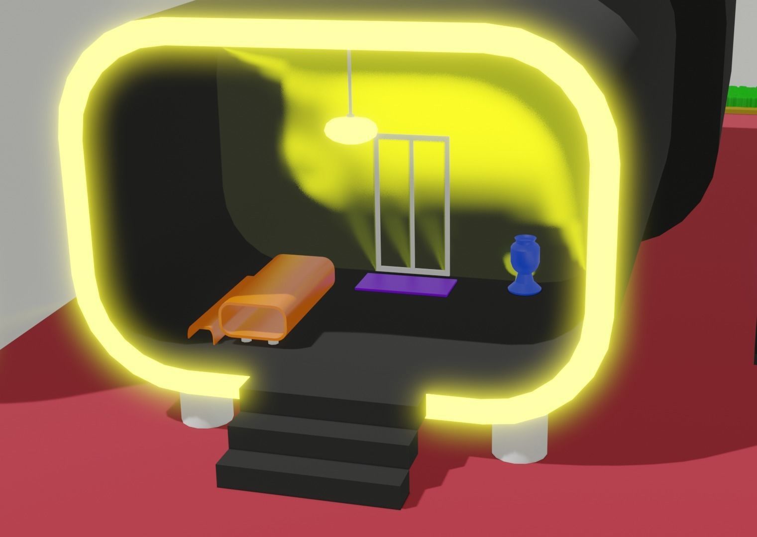 3d printed hause Low-poly 3D model_10