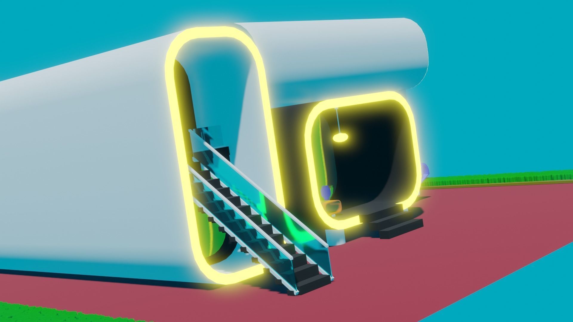 3d printed hause Low-poly 3D model_8