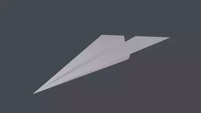 Paper plane 3D Model