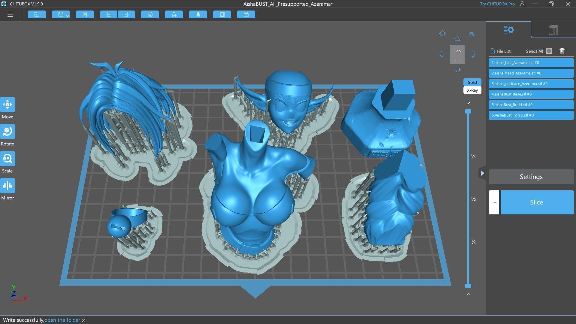 AISHA CLAN-CLAN BUST STL READY FOR 3D PRINTING 3D print model_2