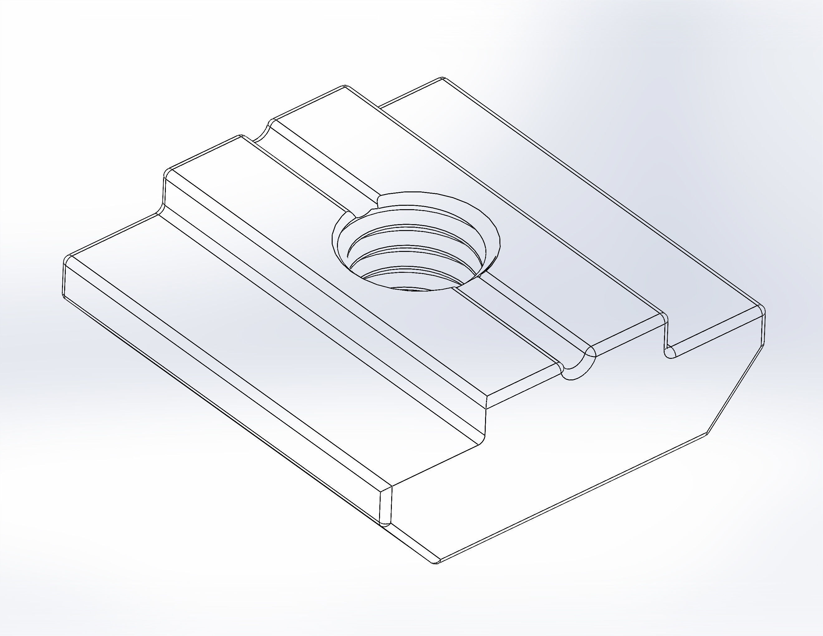 T-nut 30x30 M5 3D model_5