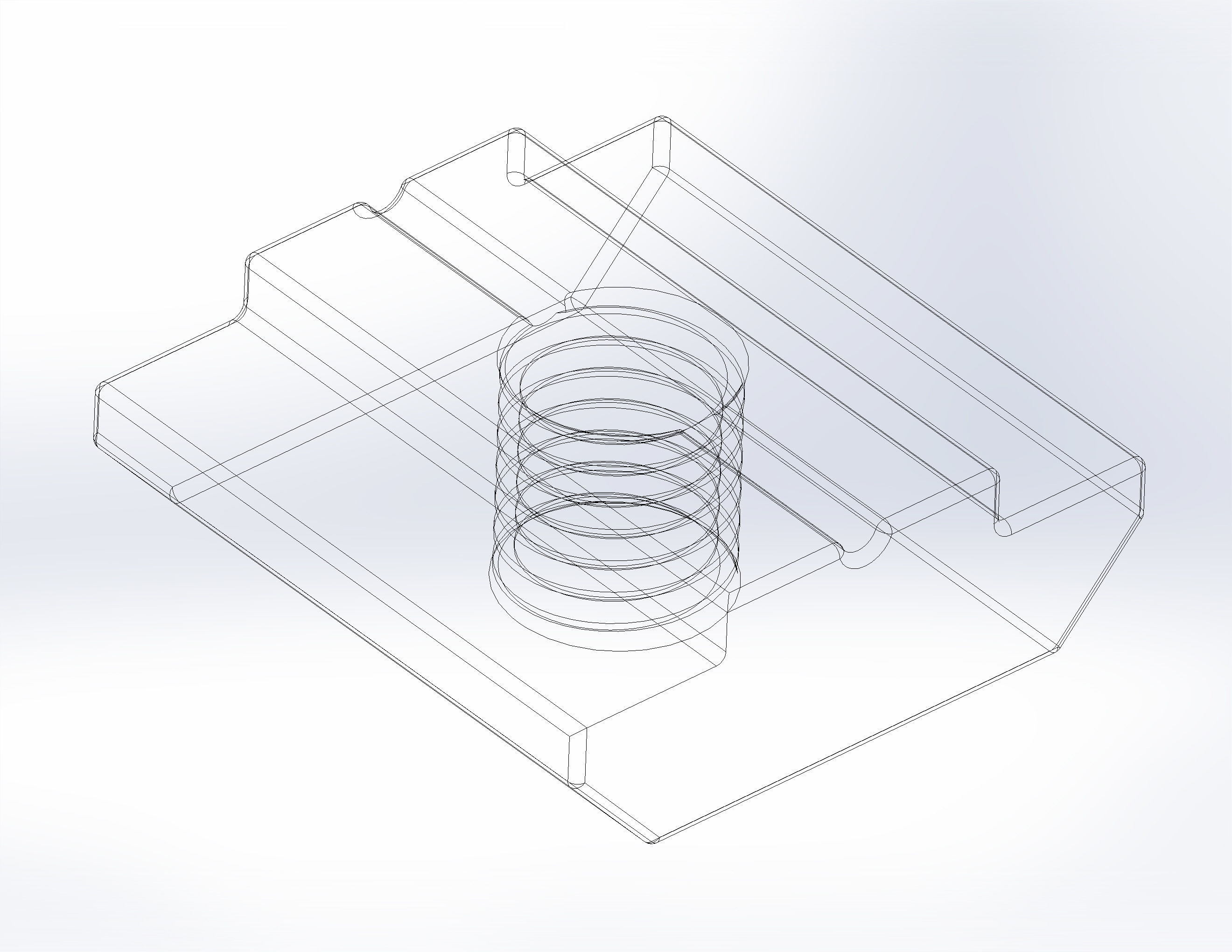 T-nut 30x30 M5 3D model_4