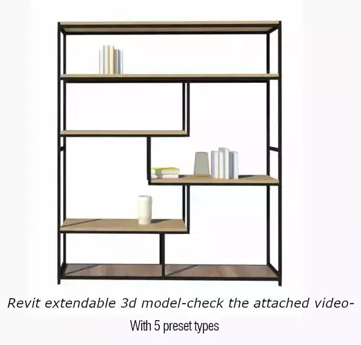 Iron Geometric Bookcase