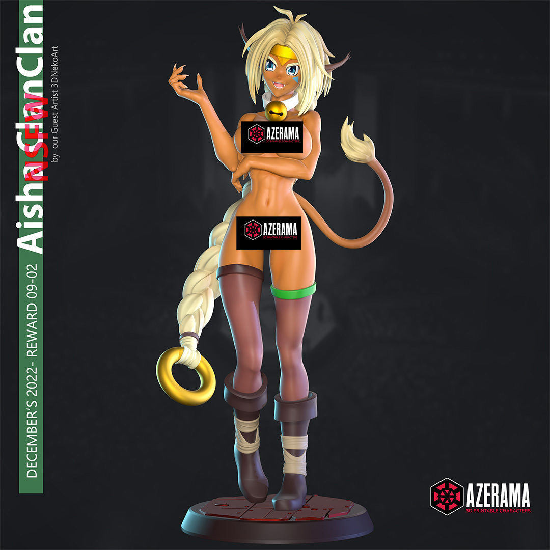 AISHA CLAN-CLAN NSFW STL READY FOR 3D PRINTING 3D print model_2