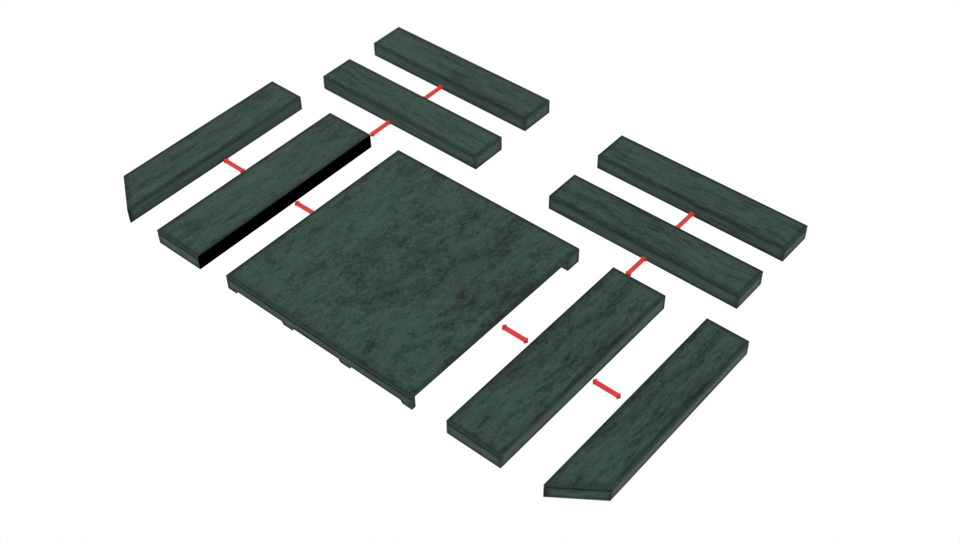 Mandalorian Throne Room 1-12 scale Blackseries 3D print model_20