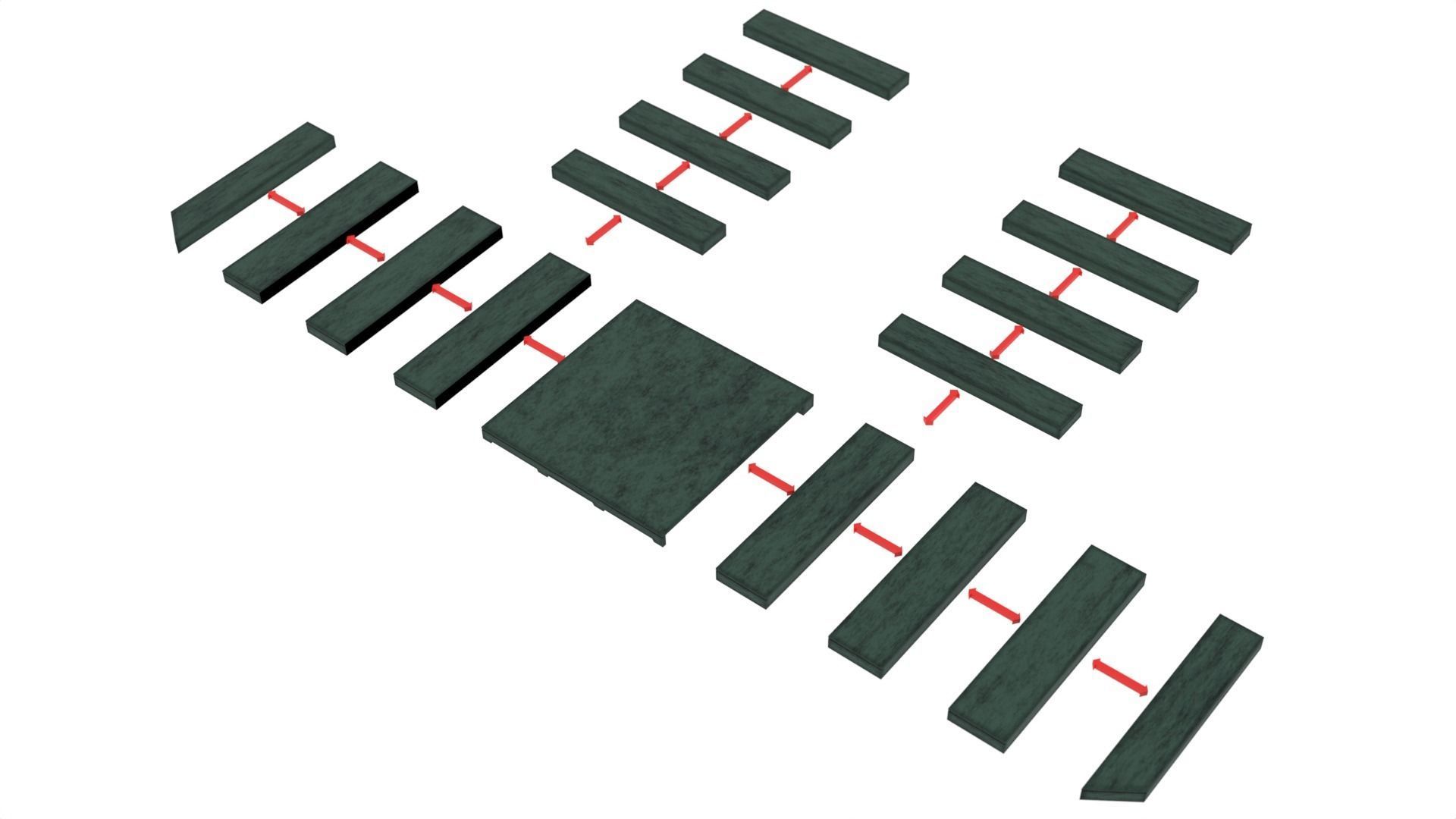 Mandalorian Throne Room 1-12 scale Blackseries 3D print model_25