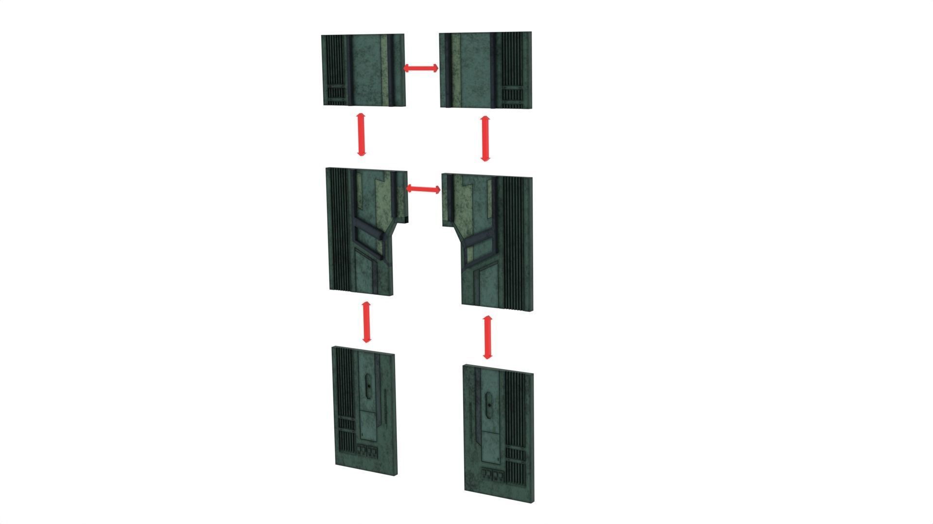 Mandalorian Throne Room 1-12 scale Blackseries 3D print model_37