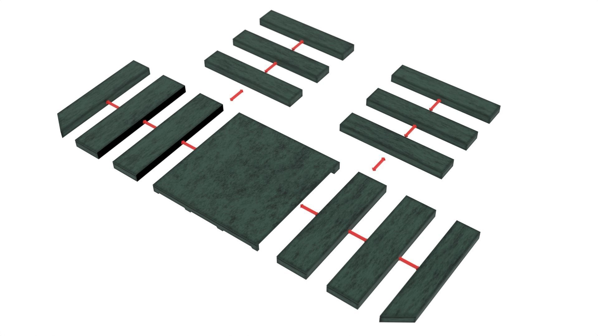 Mandalorian Throne Room 1-12 scale Blackseries 3D print model_21