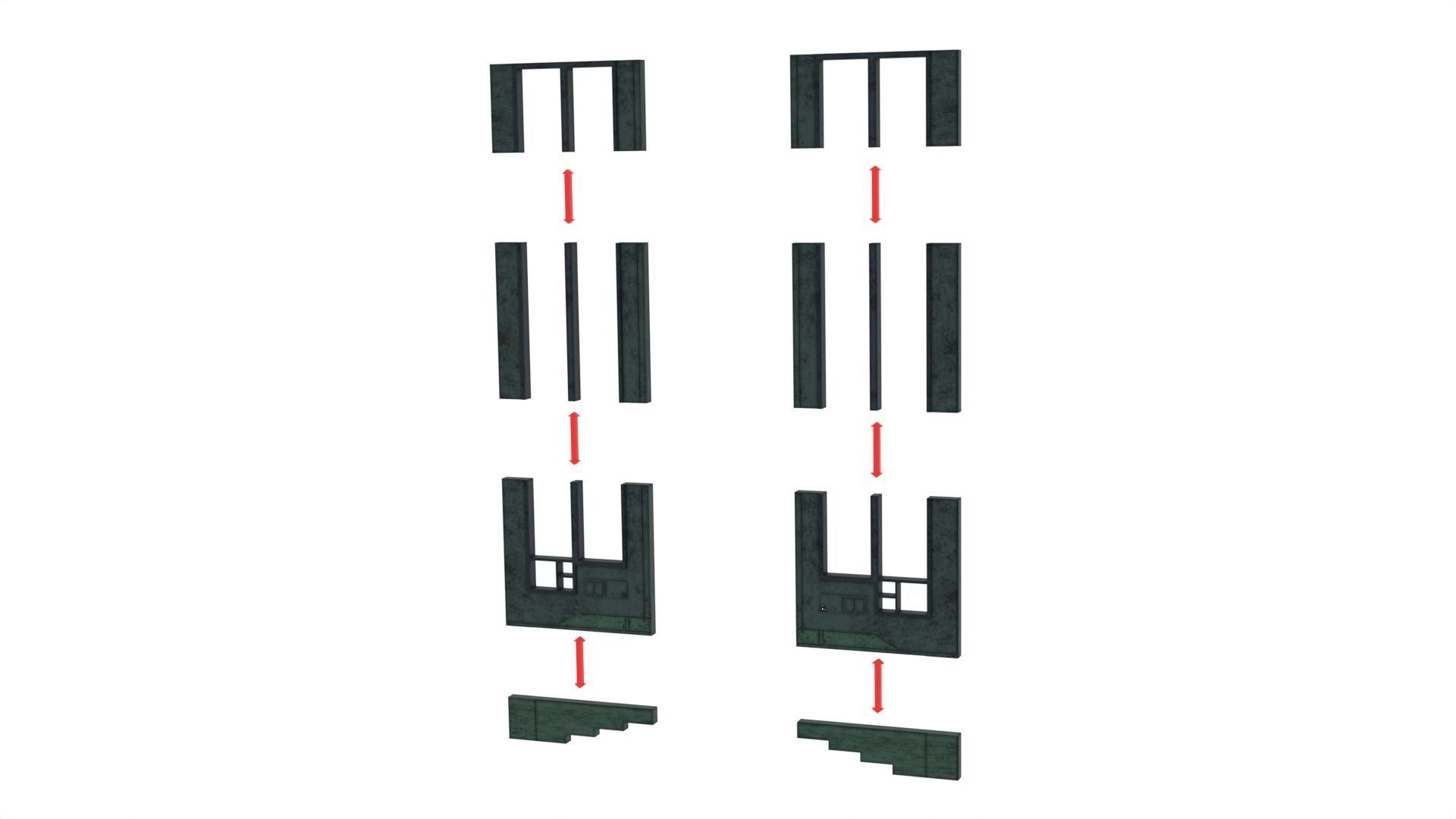 Mandalorian Throne Room 1-12 scale Blackseries 3D print model_36