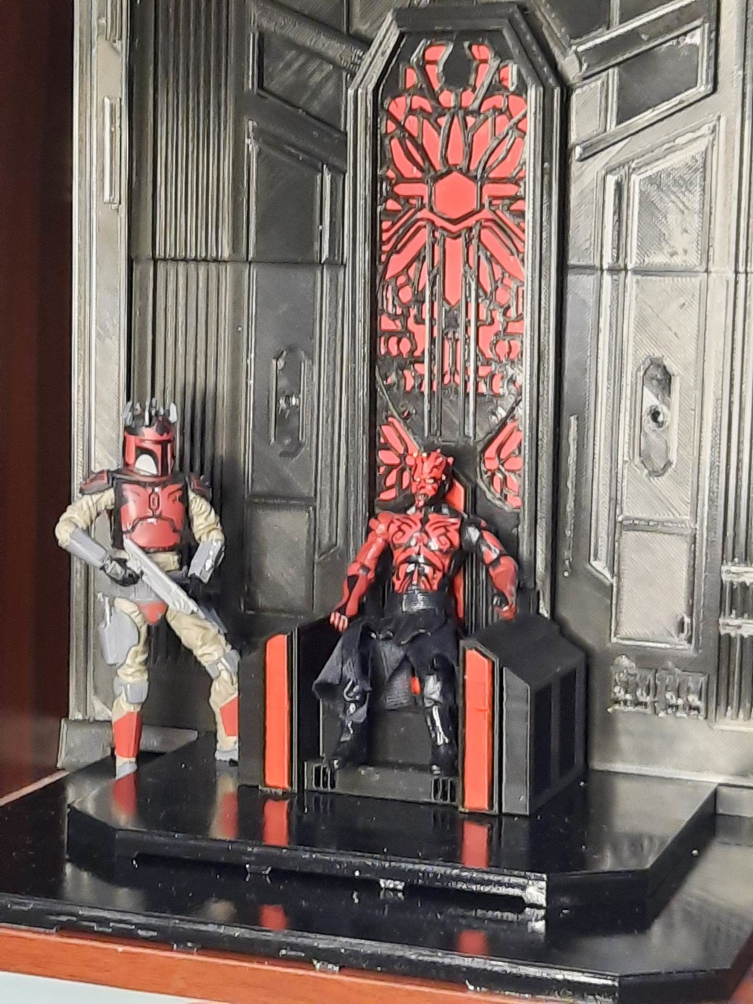 Mandalorian Throne Room 1-12 scale Blackseries 3D print model_47