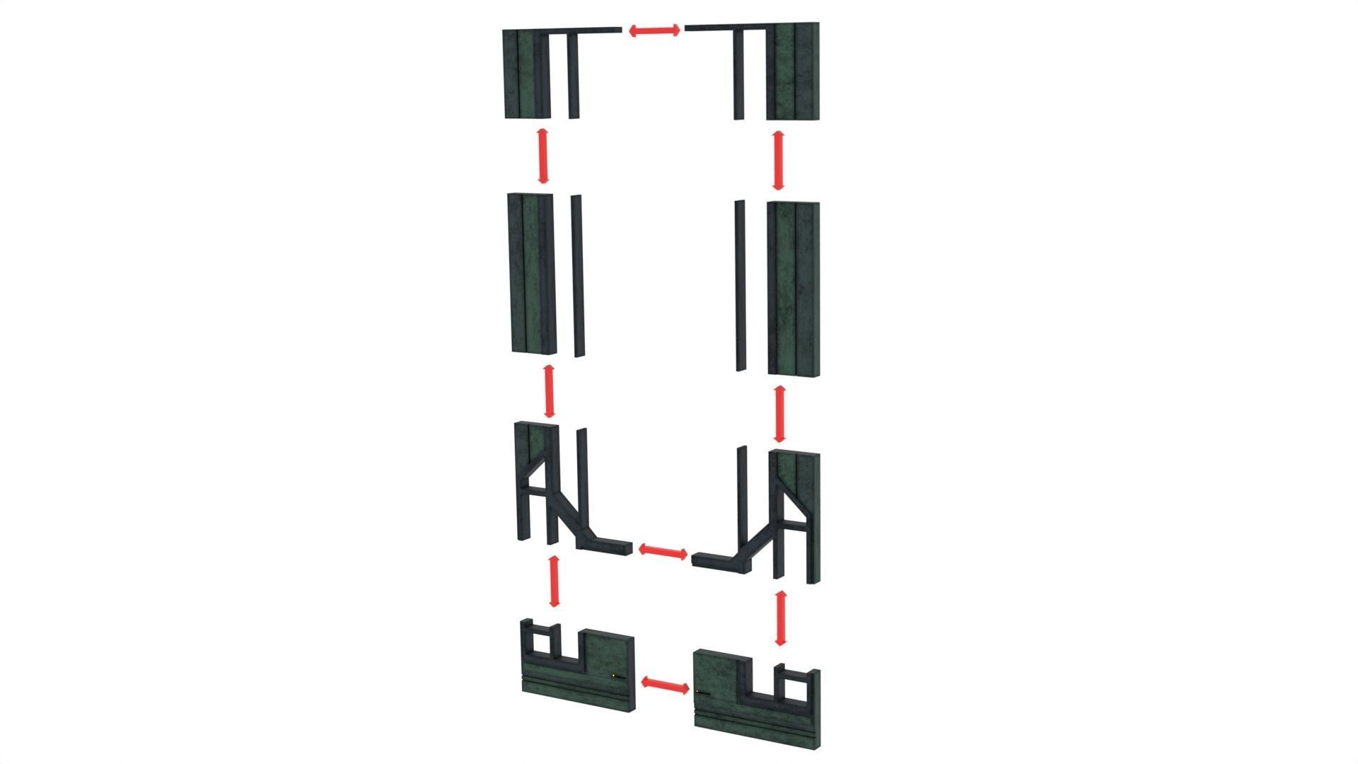 Mandalorian Throne Room 1-12 scale Blackseries 3D print model_35