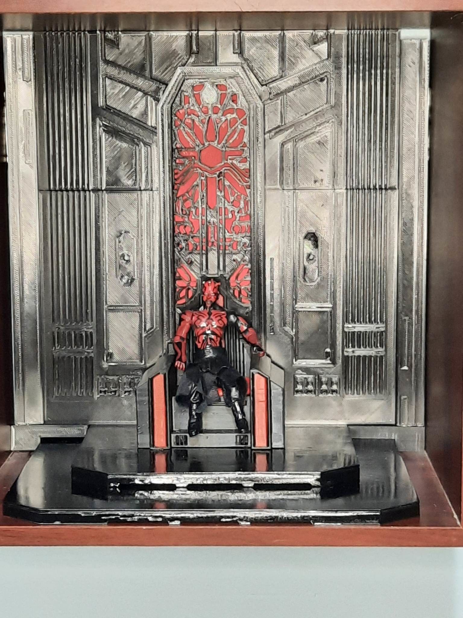 Mandalorian Throne Room 1-12 scale Blackseries 3D print model_46