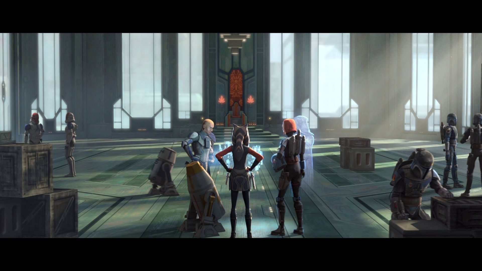 Mandalorian Throne Room 1-12 scale Blackseries 3D print model_44