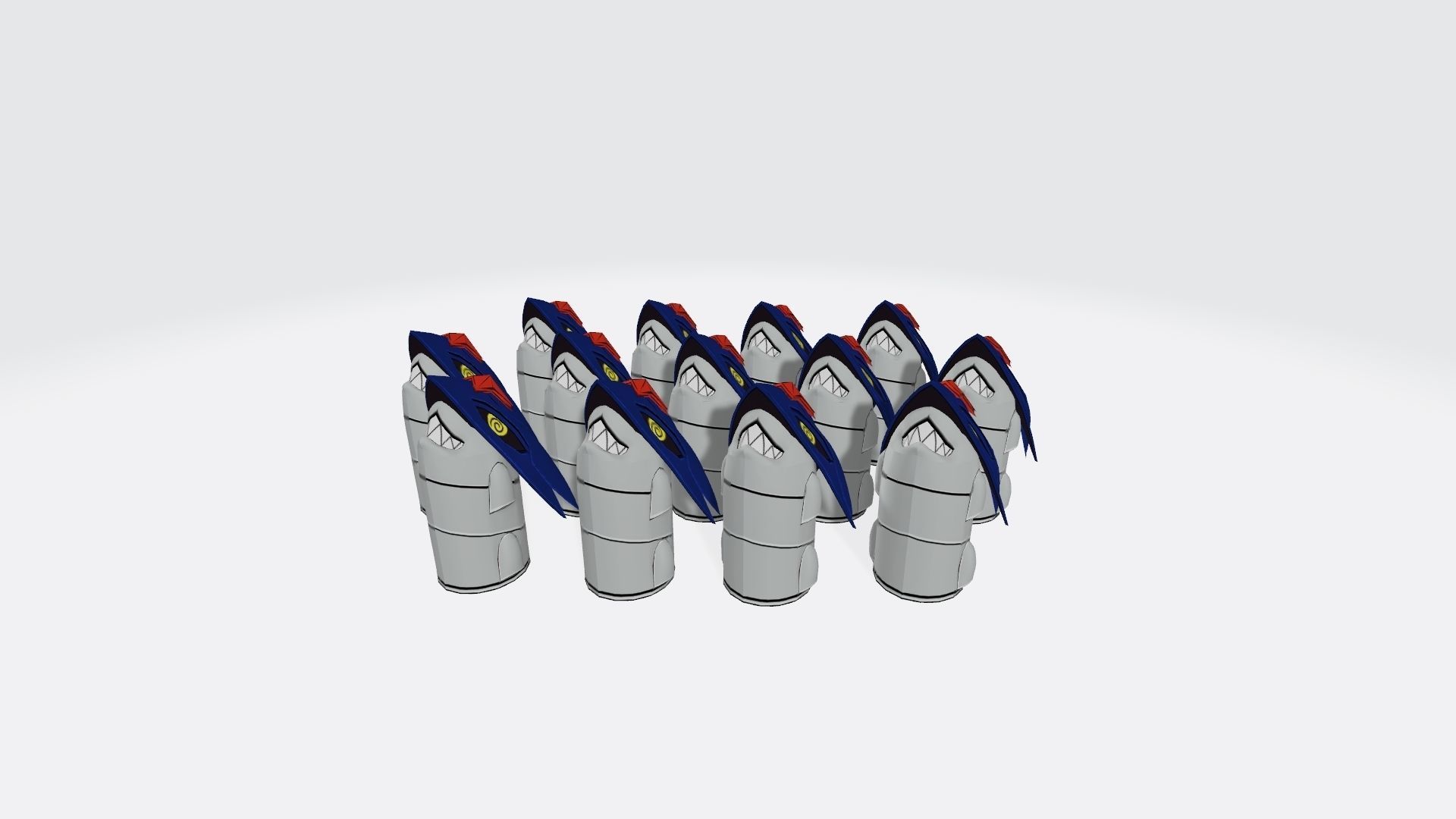 BelleStarmon female anime character holding gun 3D print model_4