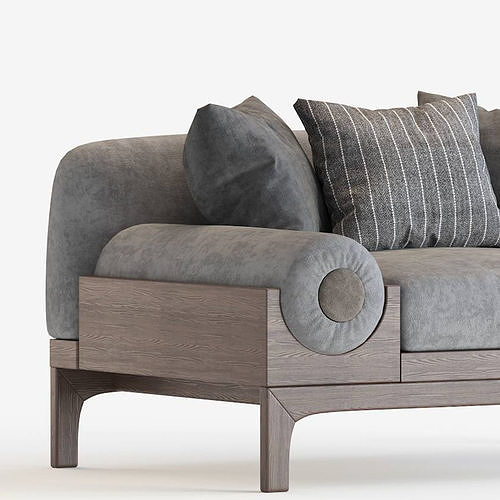 Bolsters Armchair 3D model 7