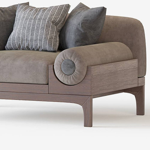 Bolsters Armchair 3D model 5