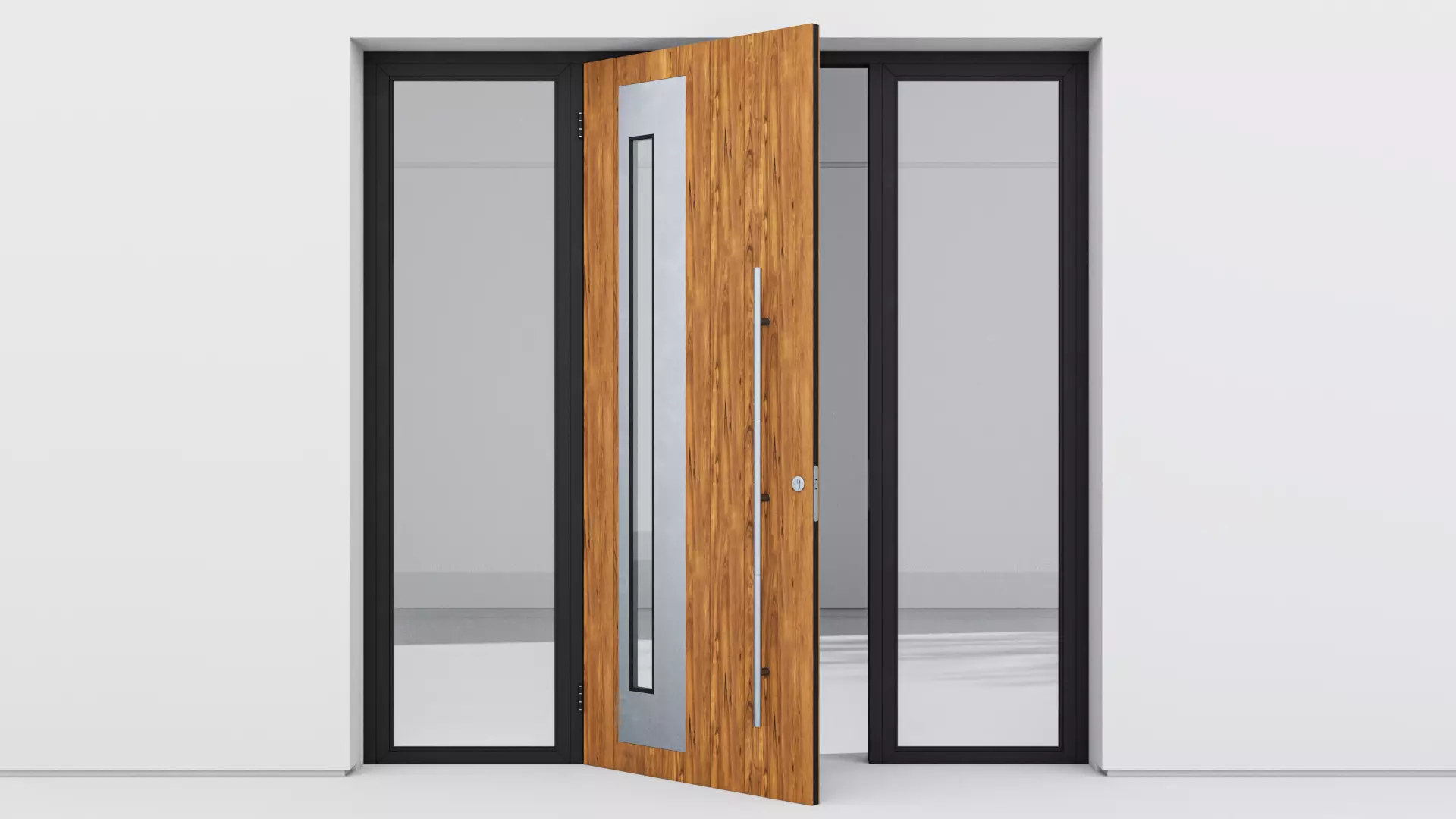 Aluminium door 102 3D model_0