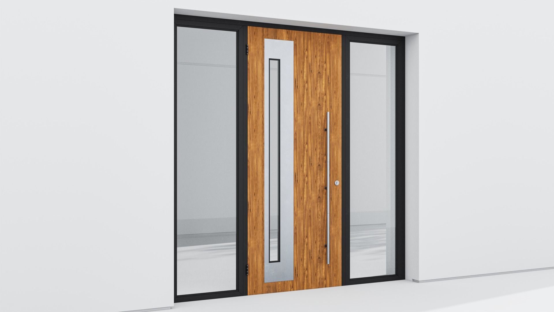 Aluminium door 102 3D model_4