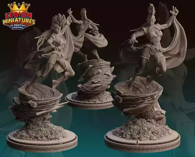 Marvel crisis protocol storm presupported included