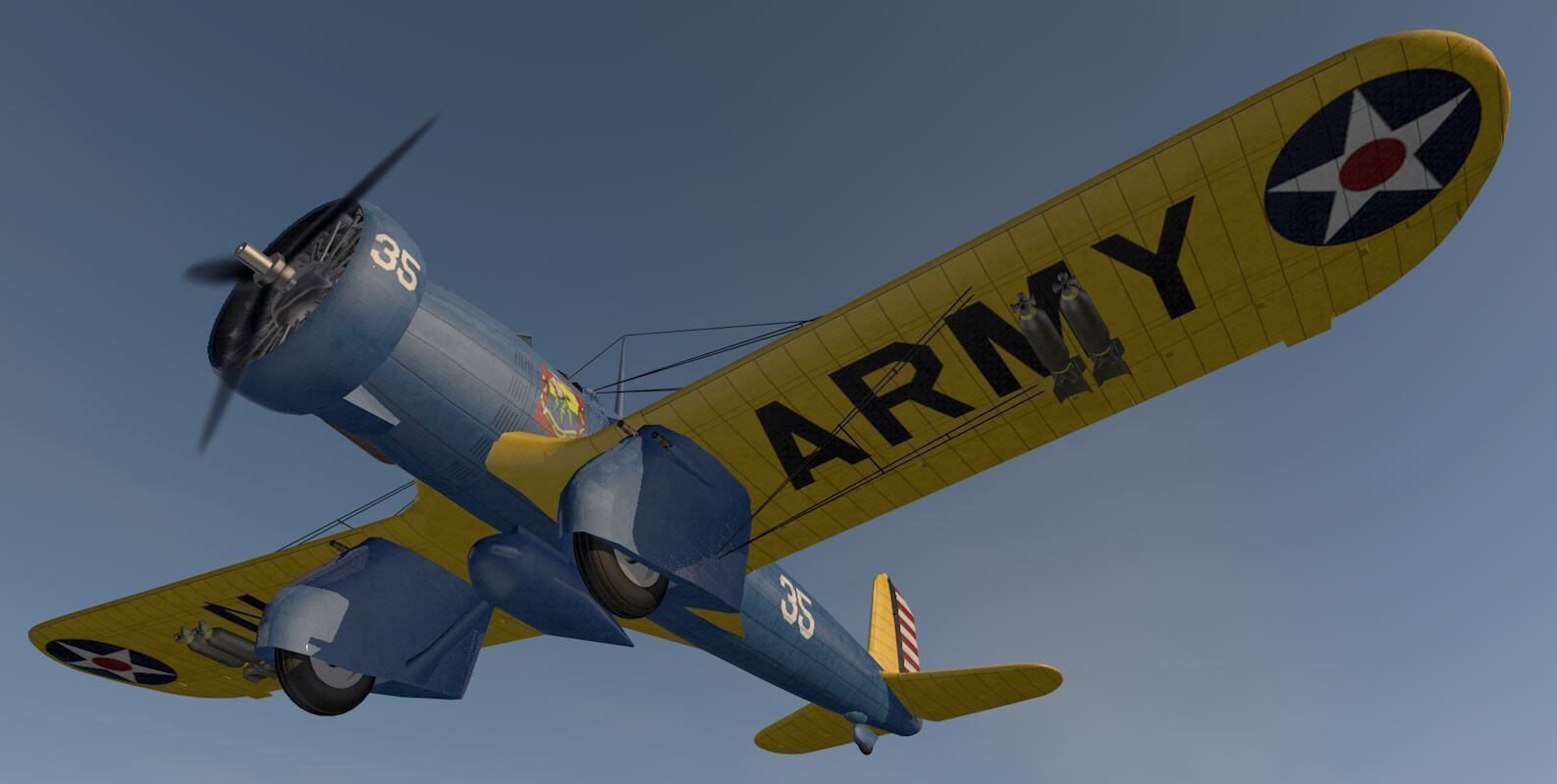 Curtiss A-12 Shrike 3D model_14