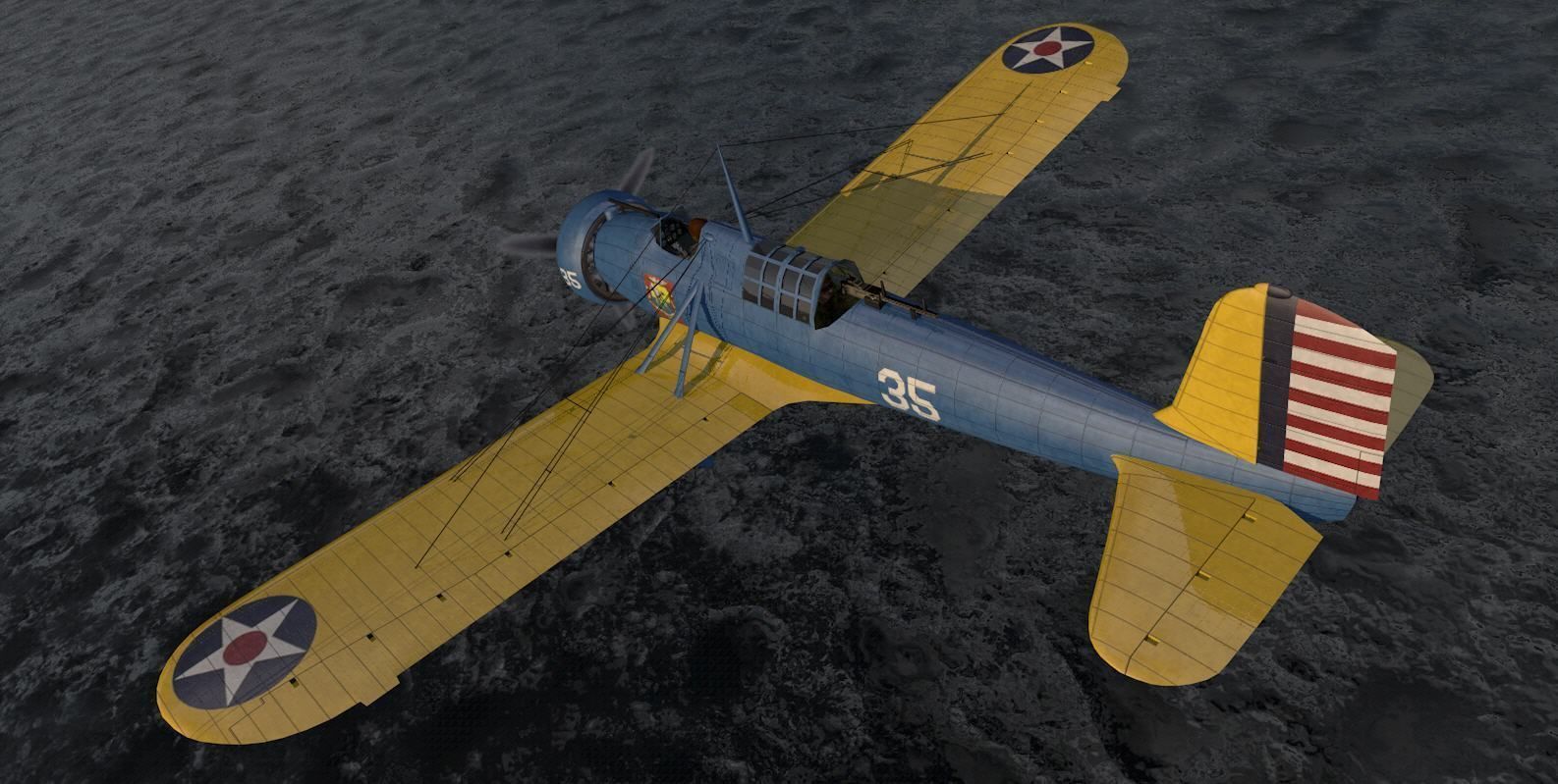 Curtiss A-12 Shrike 3D model_11