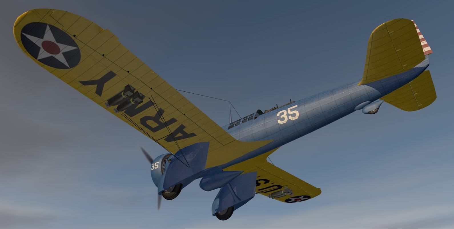 Curtiss A-12 Shrike 3D model_15