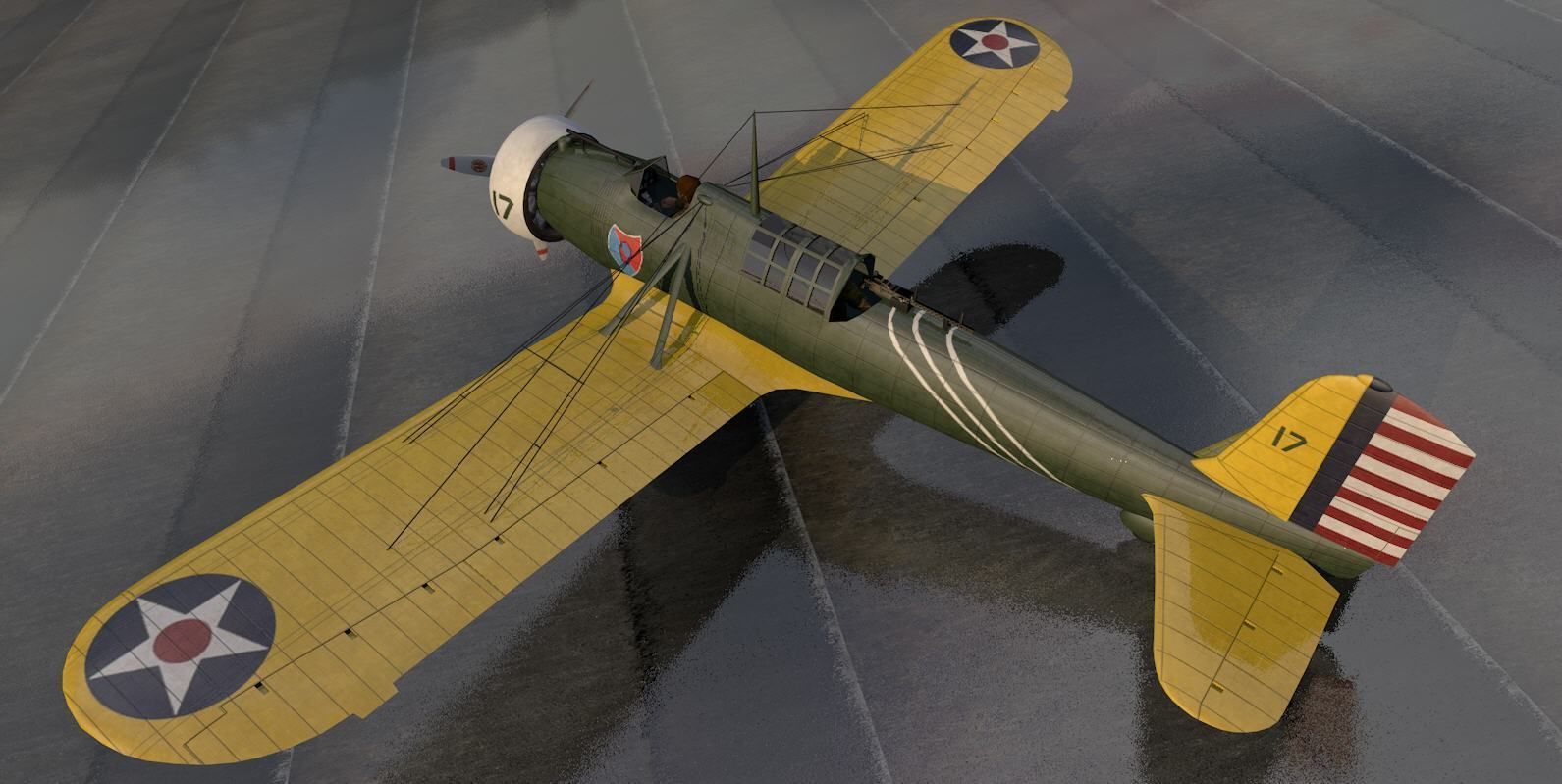 Curtiss A-12 Shrike 3D model_3