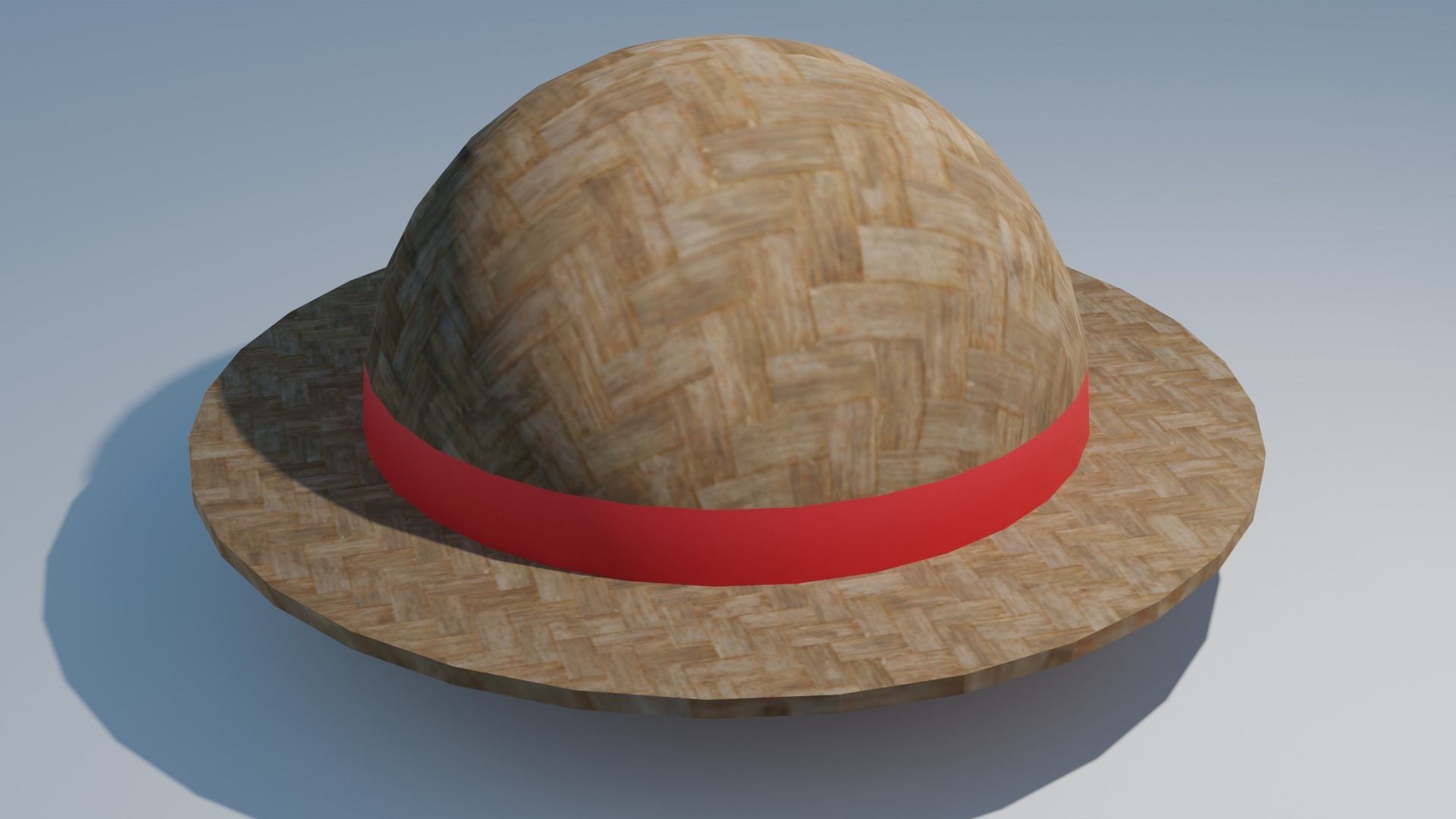 Luffys Hat Low-poly 3D model_2