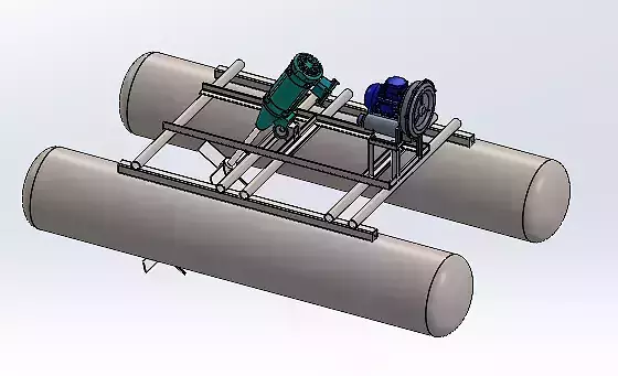 Wastewater Floating Aerator 3D model