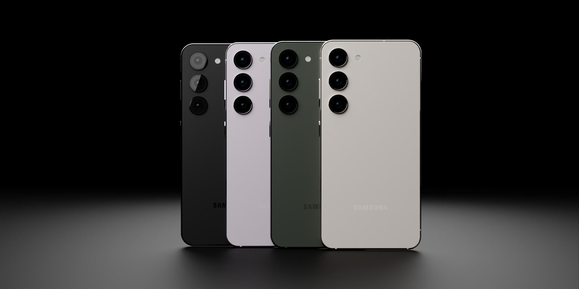 Samsung Galaxy S23 in Official Design Low-poly 3D model_5