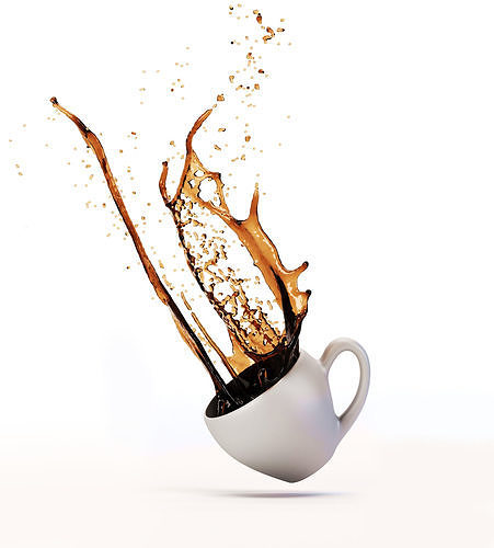9 Water Splashes Collection 3D model 6