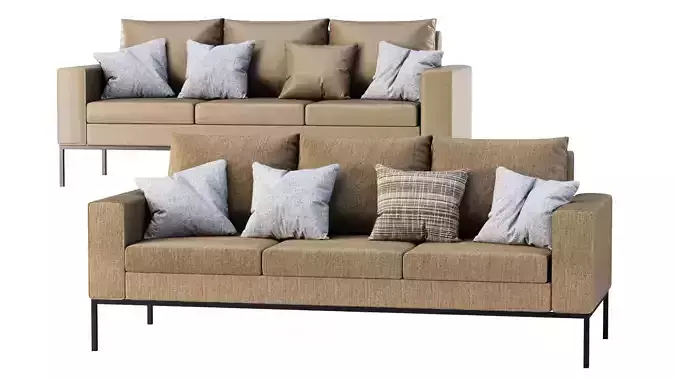HBF Max Lounge Three Seater Sofa 