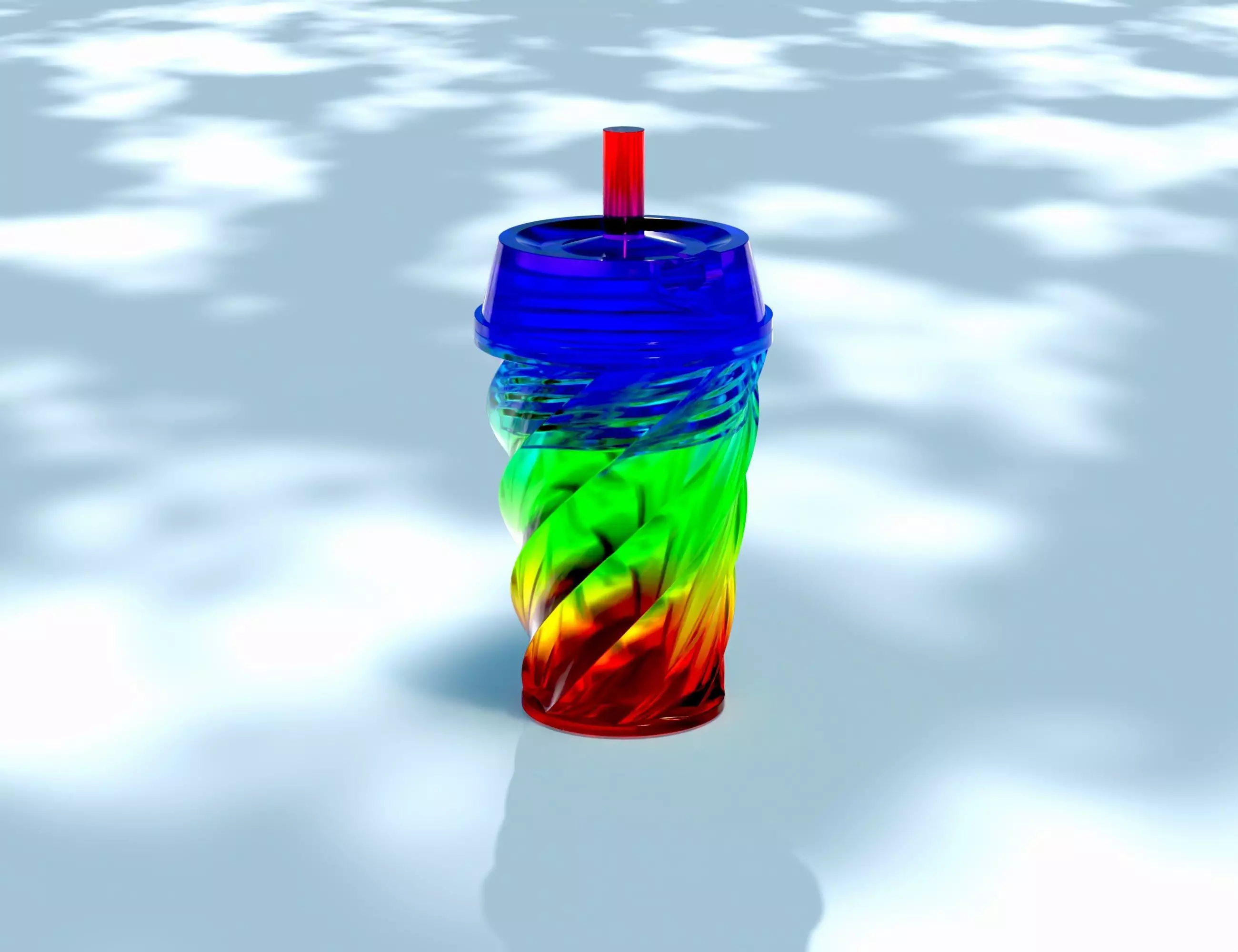 DIY Studded Tumbler Keychain STL model 3D print model