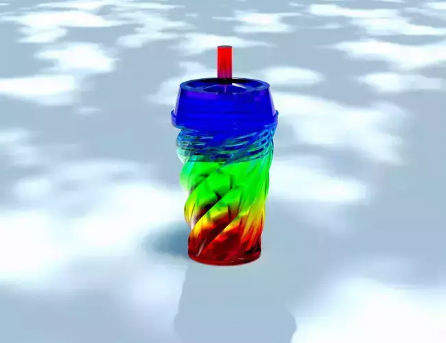 DIY Studded Tumbler Keychain STL model  3D print model