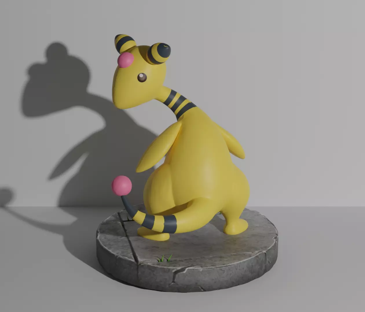 Ampharos pokemon 3D print model 3D print model_0