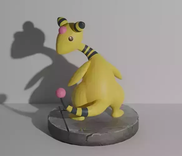 Ampharos pokemon 3D print model 3D print model Ampharos pokemon 3D print model 3D print model