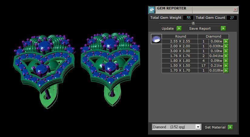Earrings 3D print model_6