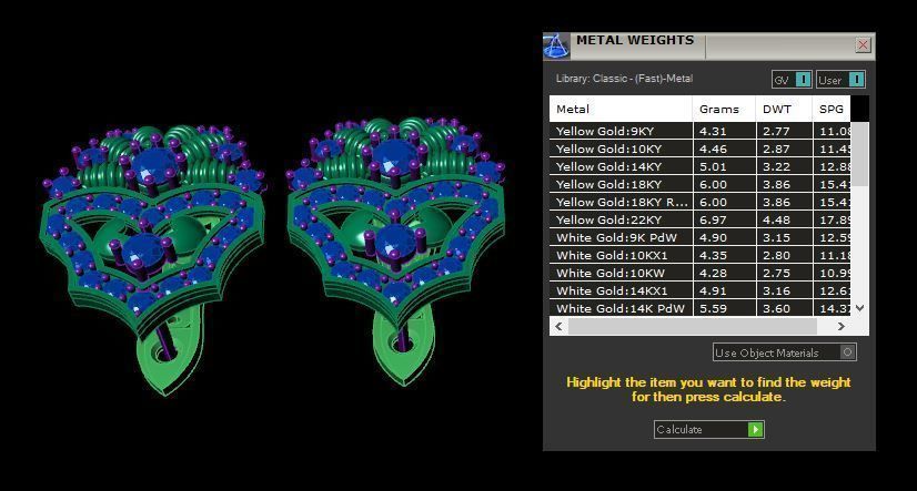 Earrings 3D print model_7