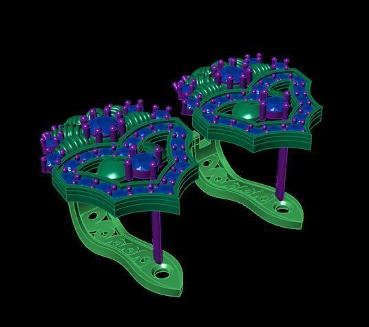 Earrings 3D print model_4